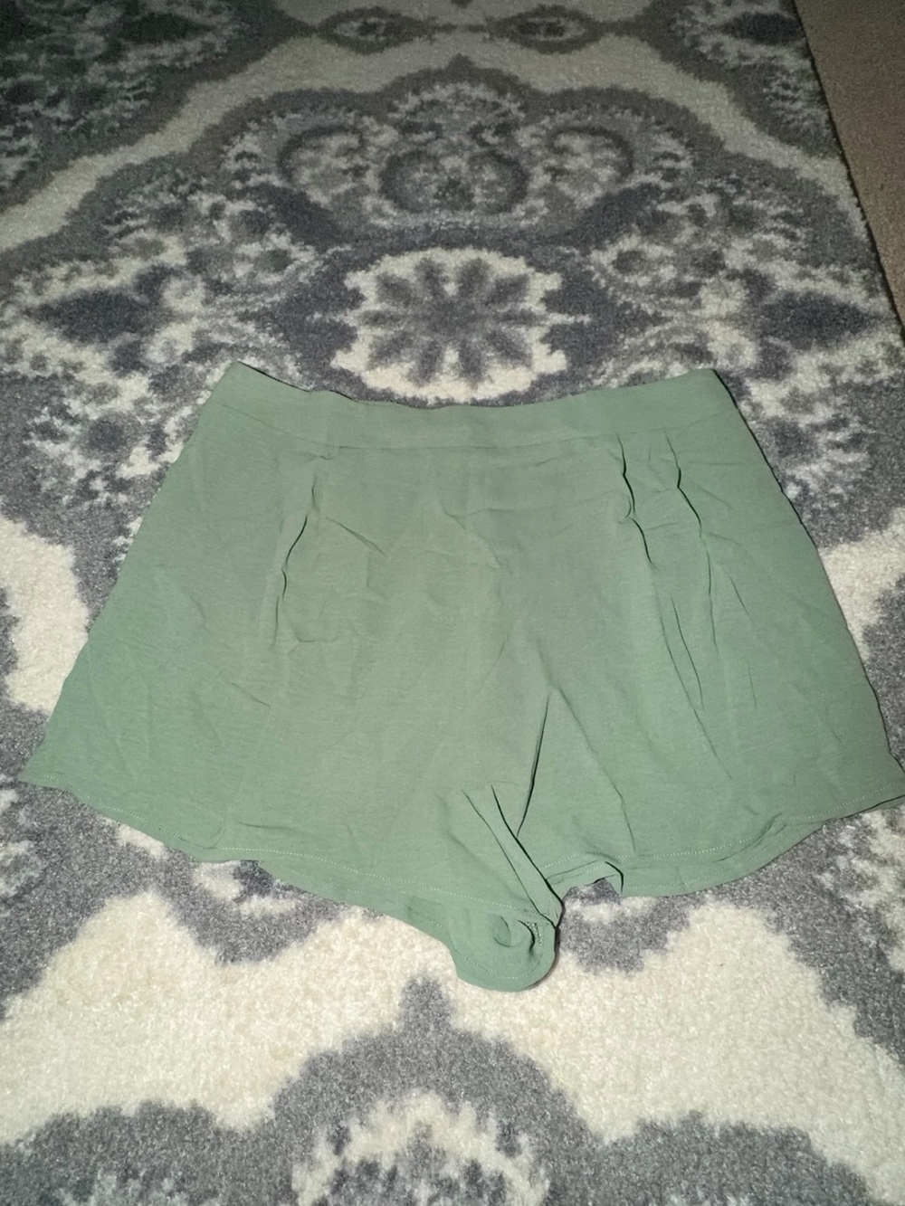 Fashion Nova Olive Green High-Waist Shorts